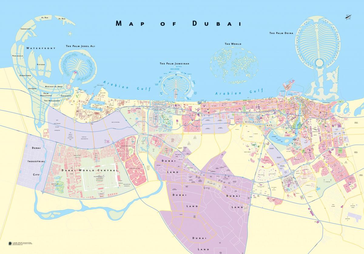 kelių žemėlapis Dubajus