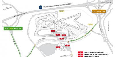 Žemėlapis Dubajus motor city