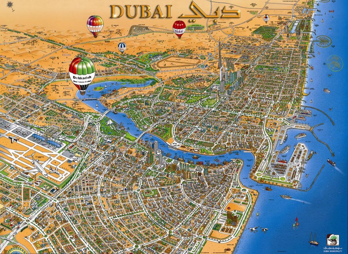 žemėlapis Dubai creek