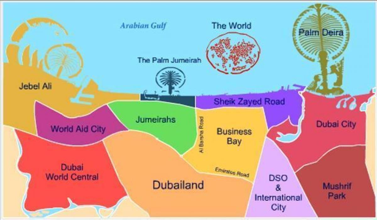 žemėlapis Dubailand