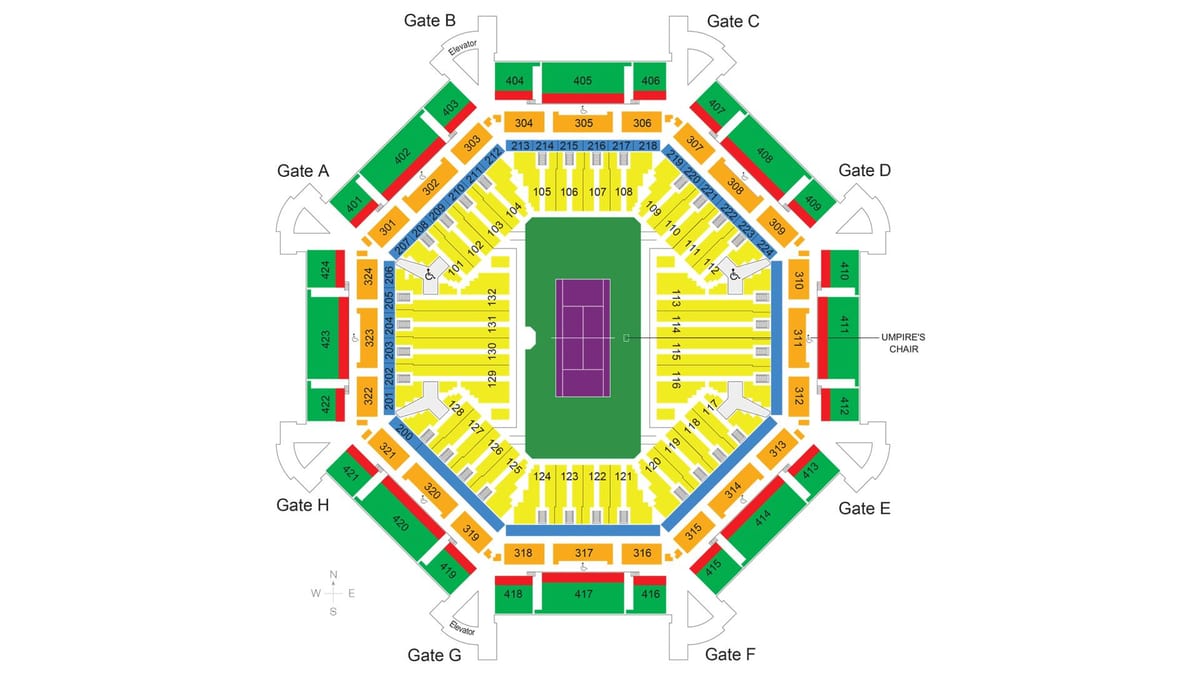 žemėlapis Dubajaus teniso stadionas
