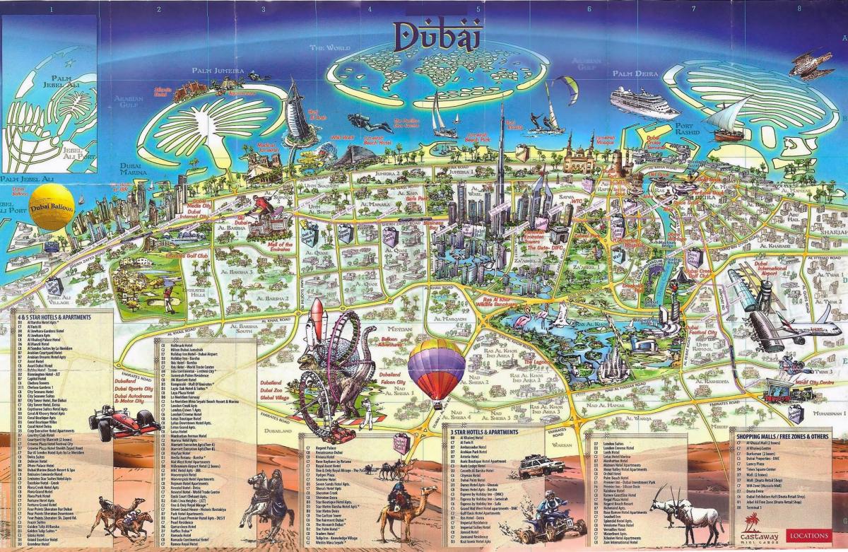 3d žemėlapis Dubajus