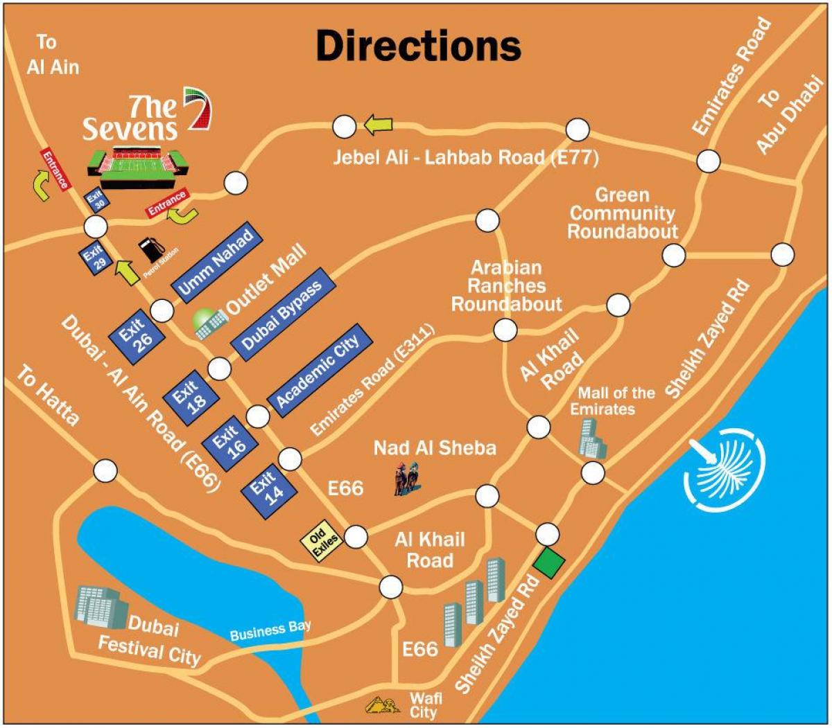 regbio Seksas Dubajus vieta žemėlapyje