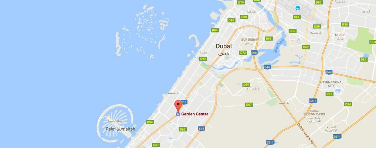 Dubajus sodo centras vietą žemėlapyje