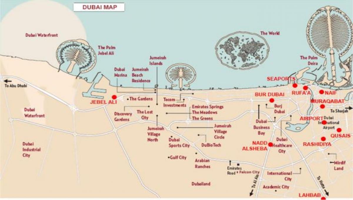 žemėlapis Jebel Ali