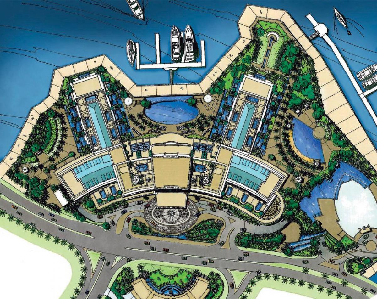 žemėlapis Palazzo Versace Dubajus