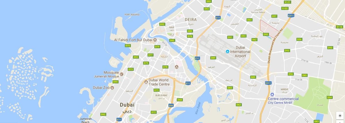 Dubajus Sonapur žemėlapyje