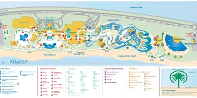 Žemėlapis "Atlantis" Dubai