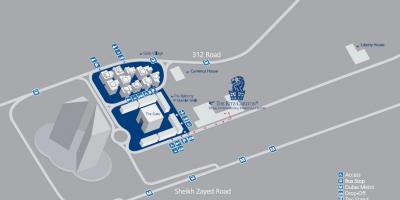 Dubajus DIFC žemėlapyje