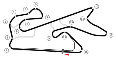 Žemėlapis Dubai autodrome