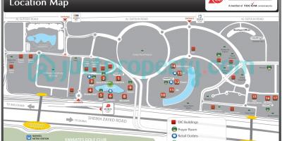 Žemėlapis Dubajaus interneto miestas