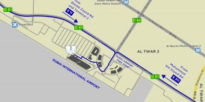 Žemėlapis Dubajaus oro uosto laisvoji zona