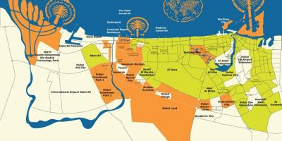 Dubajaus salos žemėlapis