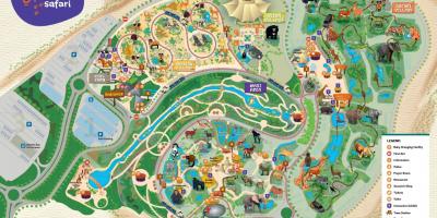 Žemėlapis Dubajaus zoologijos sodas