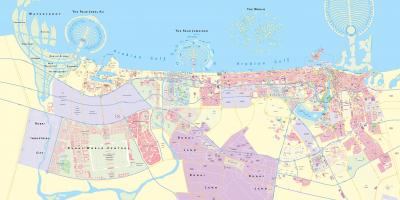 Žemėlapis Dubai rajone