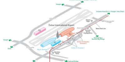 Dxb oro uosto žemėlapis
