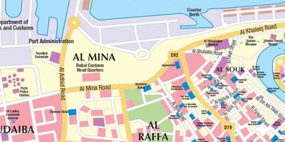 Dubajus uosto žemėlapis